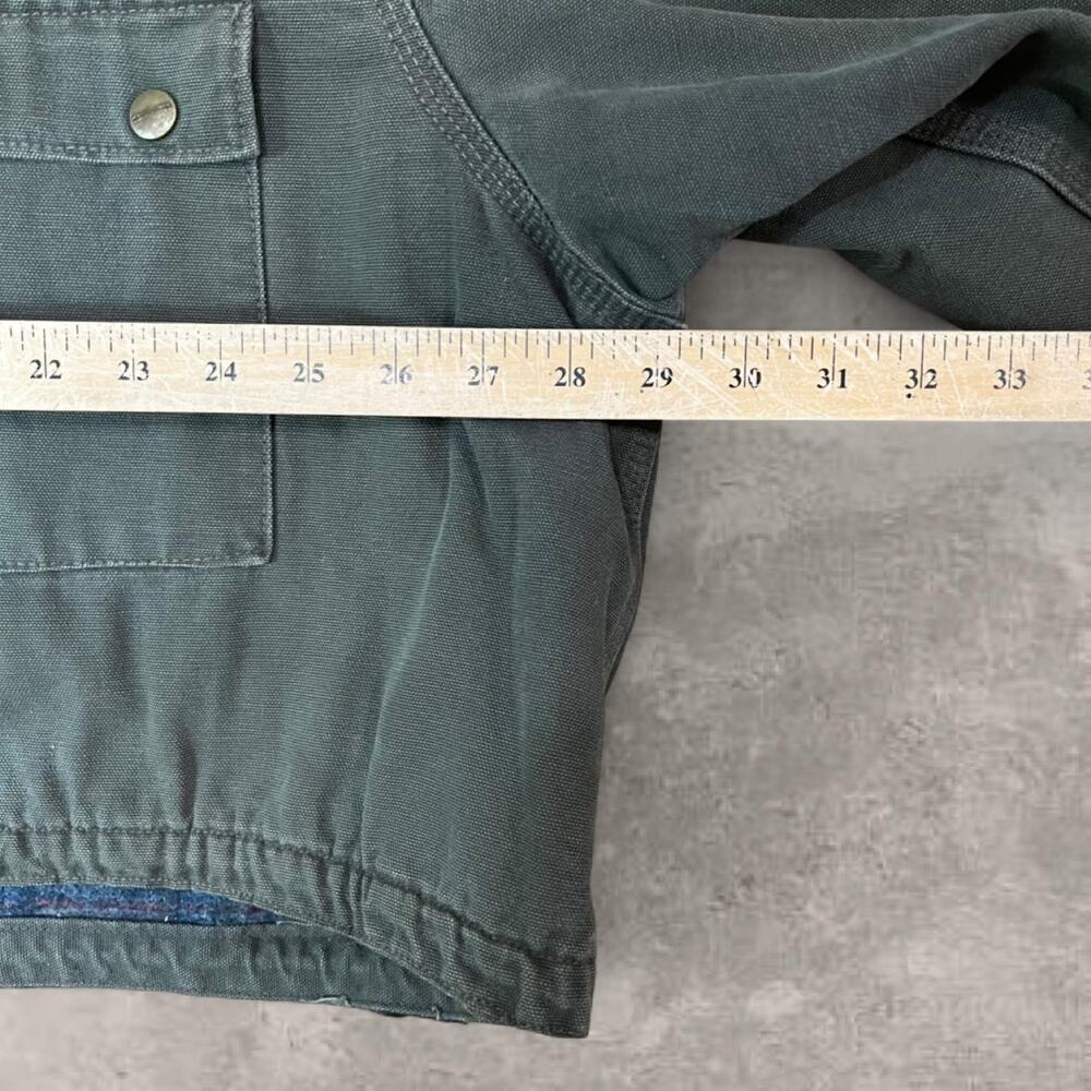 Carhartt Olive Green Men's Lined Duck Jacket - Picture 6 of 8